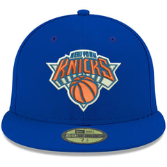 Royal New York Knicks Team Color 59FIFTY Fitted Hat | NBA