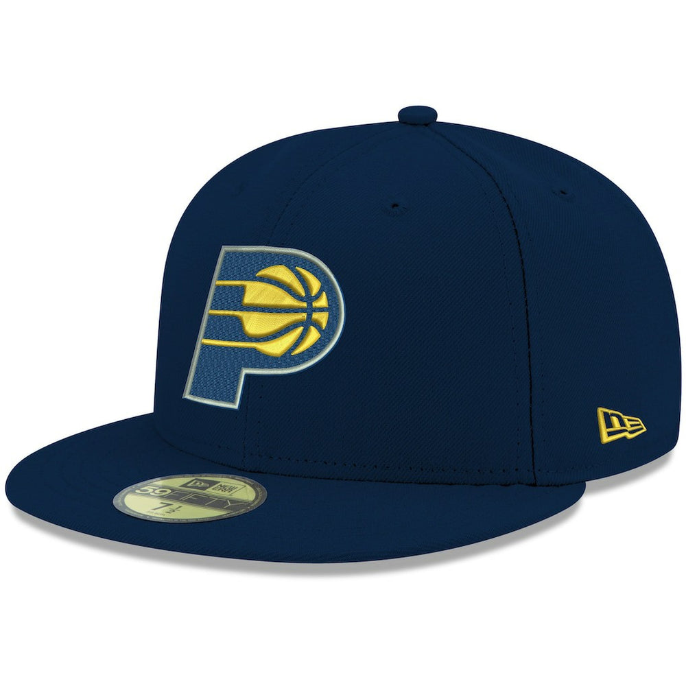 Navy Indiana Pacers Team Color 59FIFTY Fitted Hat | NBA