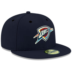 Navy Oklahoma City Thunder Team Color 59FIFTY Fitted Hat | NBA
