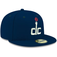 Navy Washington Wizards Team Color 59FIFTY Fitted Hat | NBA