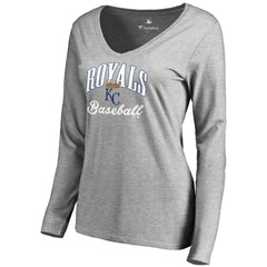 Kansas City Royals Women's Victory Script Long Sleeve T-Shirt - MLB T-shirts