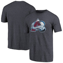 Colorado Avalanche Distressed Team Primary Logo Tri-Blend T-Shirt - NHL T-shirts