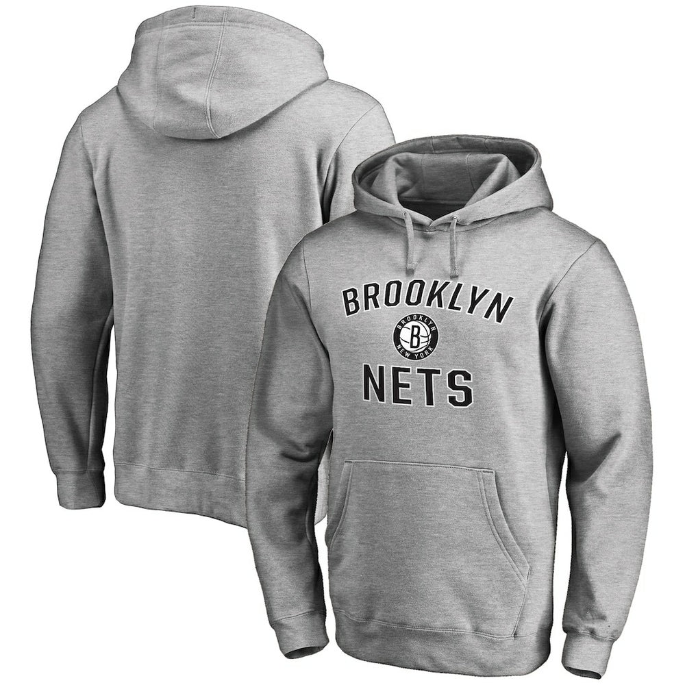 Ash Brooklyn Nets Victory Arch Pullover Hoodie | NBA
