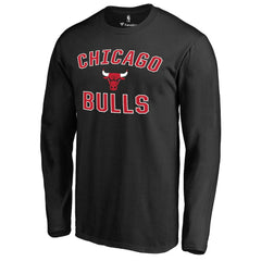 Black Chicago Bulls Victory Arch Long Sleeve T-Shirt sale | NBA