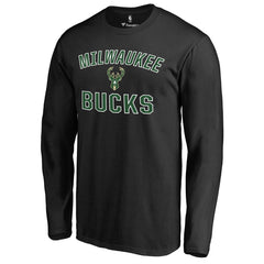 Black Milwaukee Bucks Victory Arch Long Sleeve T-Shirt | NBA