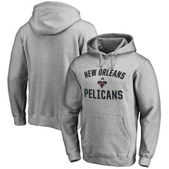 Ash New Orleans Pelicans Victory Arch Pullover Hoodie | NBA