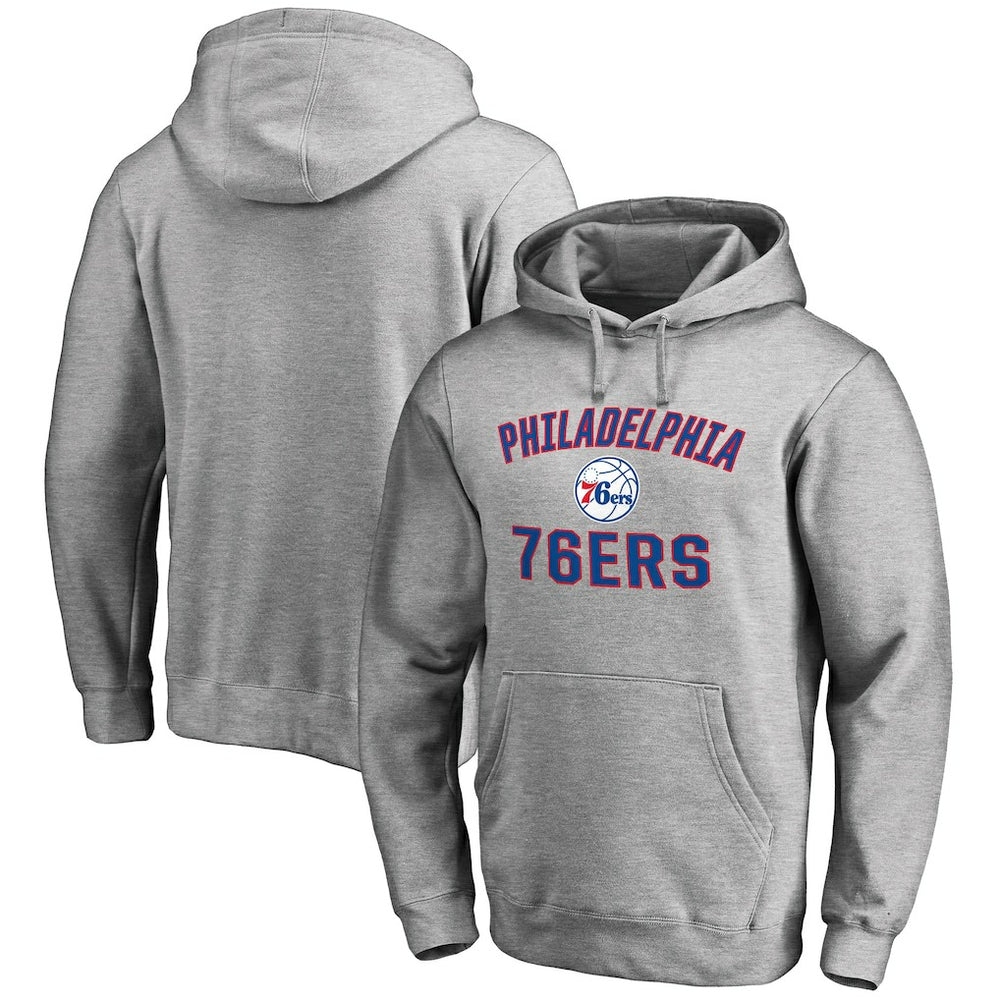 Ash Philadelphia 76ers Victory Arch Pullover Hoodie | NBA