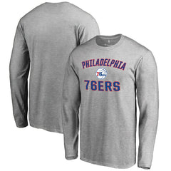 Ash Philadelphia 76ers Victory Arch Long Sleeve T-Shirt sale | NBA