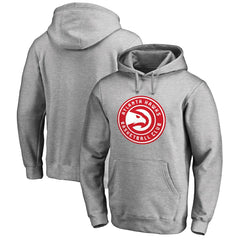 Heather Gray Atlanta Hawks Primary Logo Pullover Hoodie | NBA