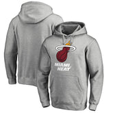 Heather Gray Miami Heat Primary Logo Pullover Hoodie | NBA