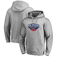 Heather Gray New Orleans Pelicans Primary Logo Pullover Hoodie | NBA