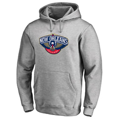 Heather Gray New Orleans Pelicans Primary Logo Pullover Hoodie | NBA