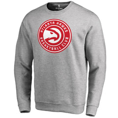 Heathered Gray Atlanta Hawks Primary Logo Sweatshirt | NBA