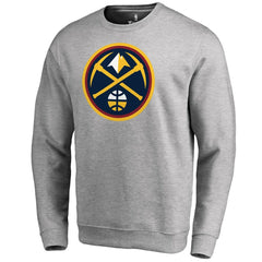 Heathered Gray Denver Nuggets Primary Logo Sweatshirt sale | NBA
