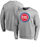 Heathered Gray Detroit Pistons Primary Logo Sweatshirt sale | NBA