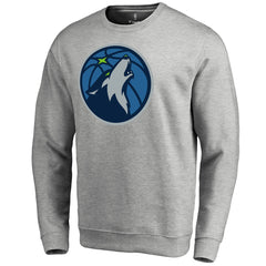 Heathered Gray Minnesota Timberwolves Primary Logo Sweatshirt | NBA