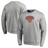 Heathered Gray New York Knicks Primary Logo Sweatshirt | NBA