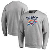 Heathered Gray Oklahoma City Thunder Primary Logo Sweatshirt | NBA