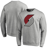 Heathered Gray Portland Trail Blazers Primary Logo Sweatshirt | NBA
