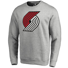 Heathered Gray Portland Trail Blazers Primary Logo Sweatshirt | NBA
