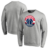 Heathered Gray Washington Wizards Primary Logo Sweatshirt | NBA