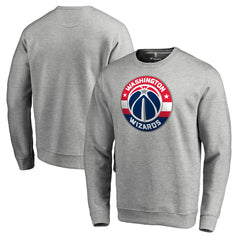 Heathered Gray Washington Wizards Primary Logo Sweatshirt | NBA