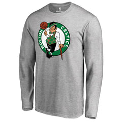 Heather Gray Boston Celtics Primary Logo Long Sleeve T-Shirt | NBA
