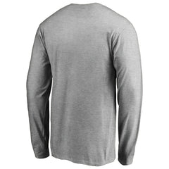 Heather Gray Houston Rockets Primary Logo Long Sleeve T-Shirt sale | NBA
