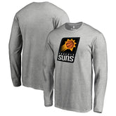 Heather Gray Phoenix Suns Primary Logo Long Sleeve T-Shirt | NBA