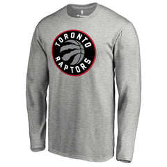 Heather Gray Toronto Raptors Primary Logo Long Sleeve T-Shirt | NBA
