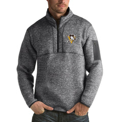 Pittsburgh Penguins Antigua Fortune 1/2-Zip Pullover Jacket - NHL Pullover