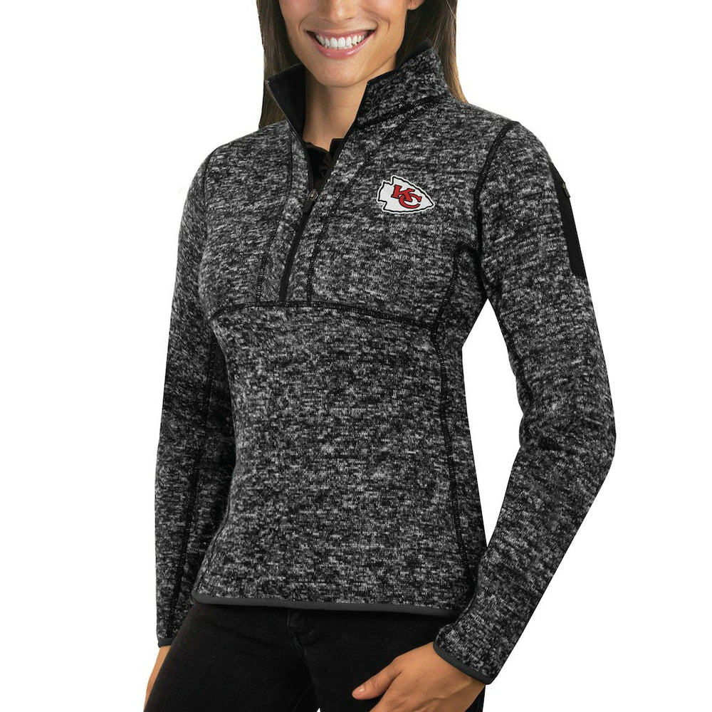 Kansas City Chiefs Antigua Women's Fortune Half-Zip Sweater | NFL Discount