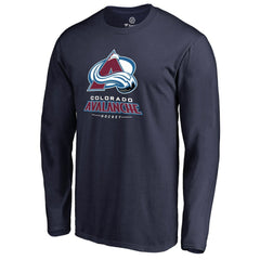 Colorado Avalanche Team Lockup Long Sleeve T-Shirt - NHL T-shirts
