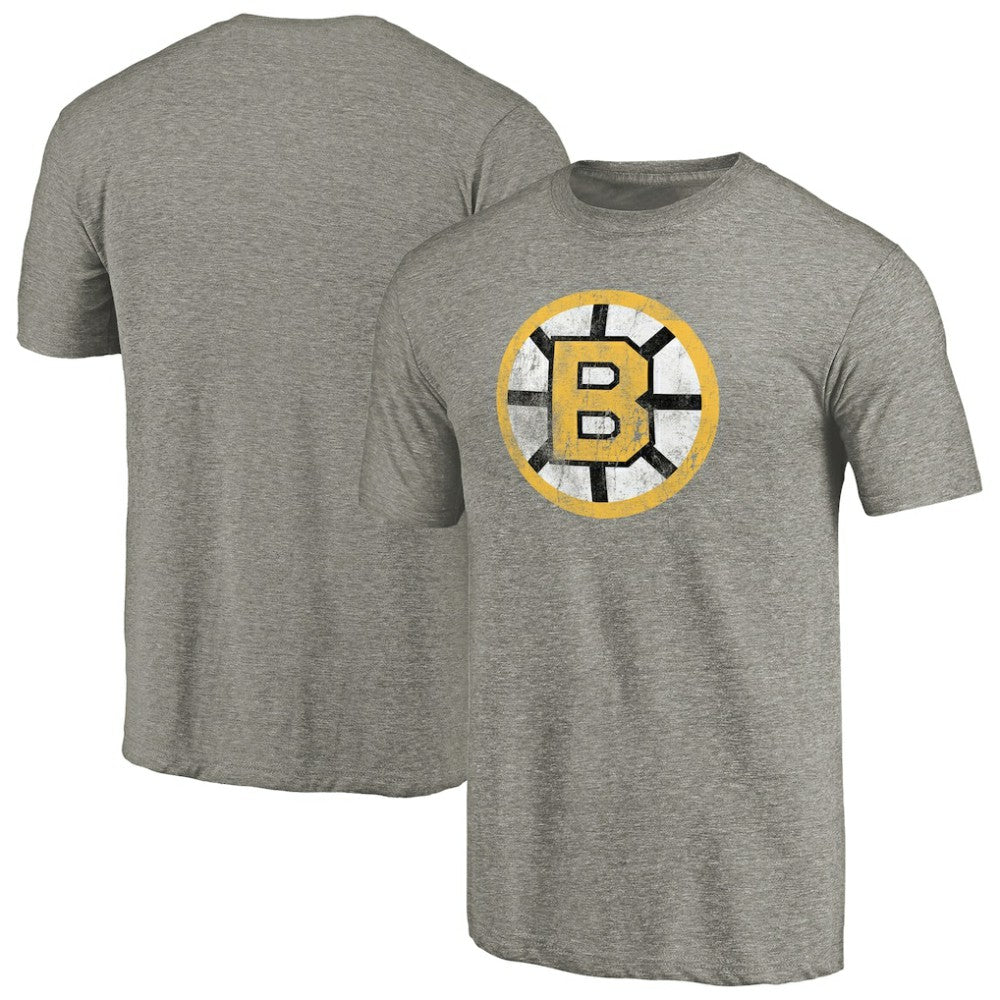 Boston Bruins Throwback Logo 1989-1990 Tri-Blend T-Shirt - NHL T-shirts