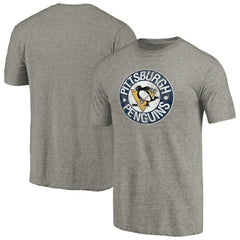 Pittsburgh Penguins Throwback Logo 1968-1969 Tri-Blend T-Shirt - NHL T-shirts