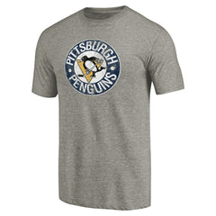 Pittsburgh Penguins Throwback Logo 1968-1969 Tri-Blend T-Shirt - NHL T-shirts