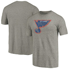 St. Louis Blues Throwback Logo 1987-1989 Tri-Blend T-Shirt - NHL T-shirts
