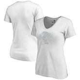 Chicago Blackhawks Women's Whiteout V-Neck T-Shirt - NHL T-shirts