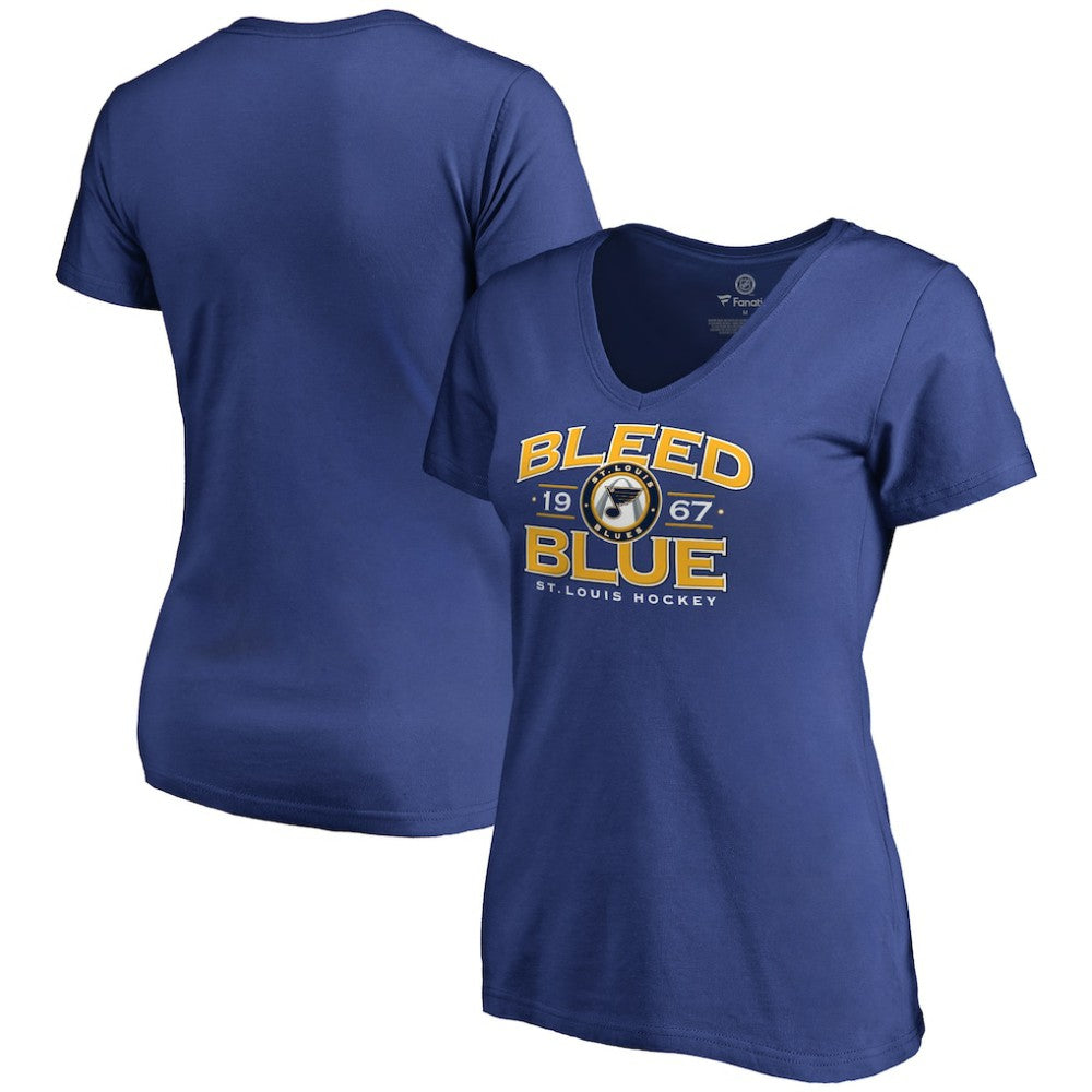 St. Louis Blues Women's Hometown Collection Bleed Blue V-Neck T-Shirt - NHL T-shirts