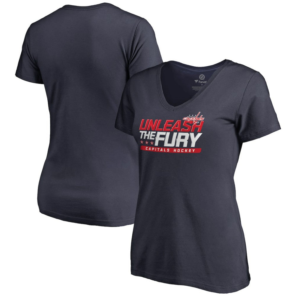 Washington Capitals Women's Hometown Collection The Fury V-Neck T-Shirt - NHL T-shirts