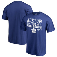 Auston Matthews Toronto Maple Leafs Four Goals T-Shirt - NHL T-shirts