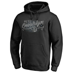 Black Brooklyn Nets Hometown Collection Neon Lights Pullover Hoodie | NBA