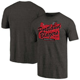 Black Portland Trail Blazers Hometown Collection Old Town 2 Tri-Blend T-Shirt | NBA