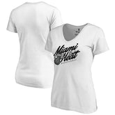 White Miami Heat Women's Hometown Collection Miami Beach T-Shirt | NBA