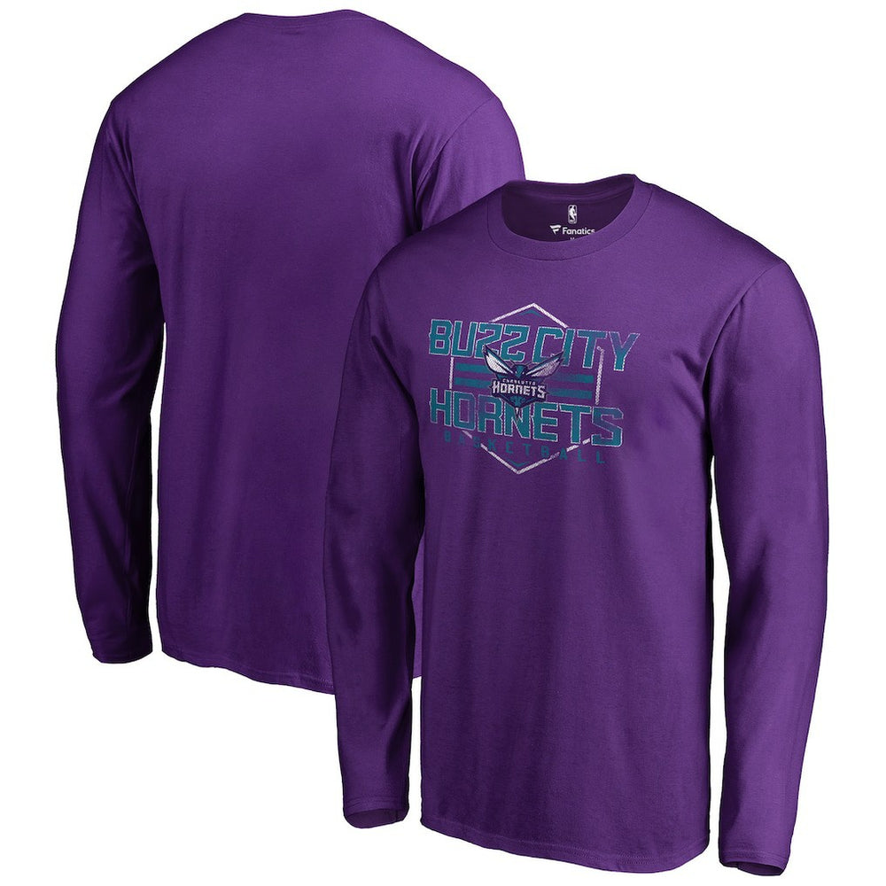 Purple Charlotte Hornets Hometown Collection The Nest Long Sleeve T-Shirt | NBA