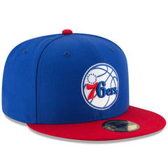 Royal/Red Philadelphia 76ers Team Color 2Tone 59FIFTY Fitted Hat | NBA