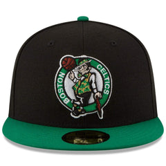 Black/Green Boston Celtics Team Color 2Tone 59FIFTY Fitted Hat | NBA