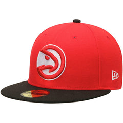 Red/Black Atlanta Hawks Team Color 2Tone 59FIFTY Fitted Hat | NBA