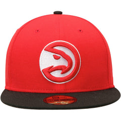 Red/Black Atlanta Hawks Team Color 2Tone 59FIFTY Fitted Hat | NBA