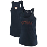 Houston Astros Soft as a Grape Women's Plus Size Swing for the Fences Racerback Tank Top - MLB Tanks